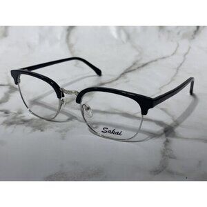 SAKAI 7704 C1 53-22-150 Black Plastic Unisex Glasses Frames